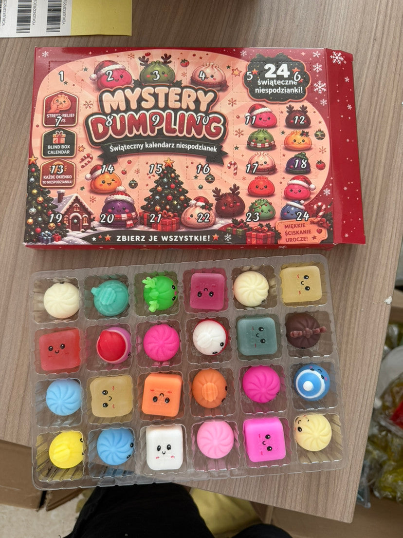 China warehouse Wholesale  RTS Christmas Advent Calendar Squeeze Toy