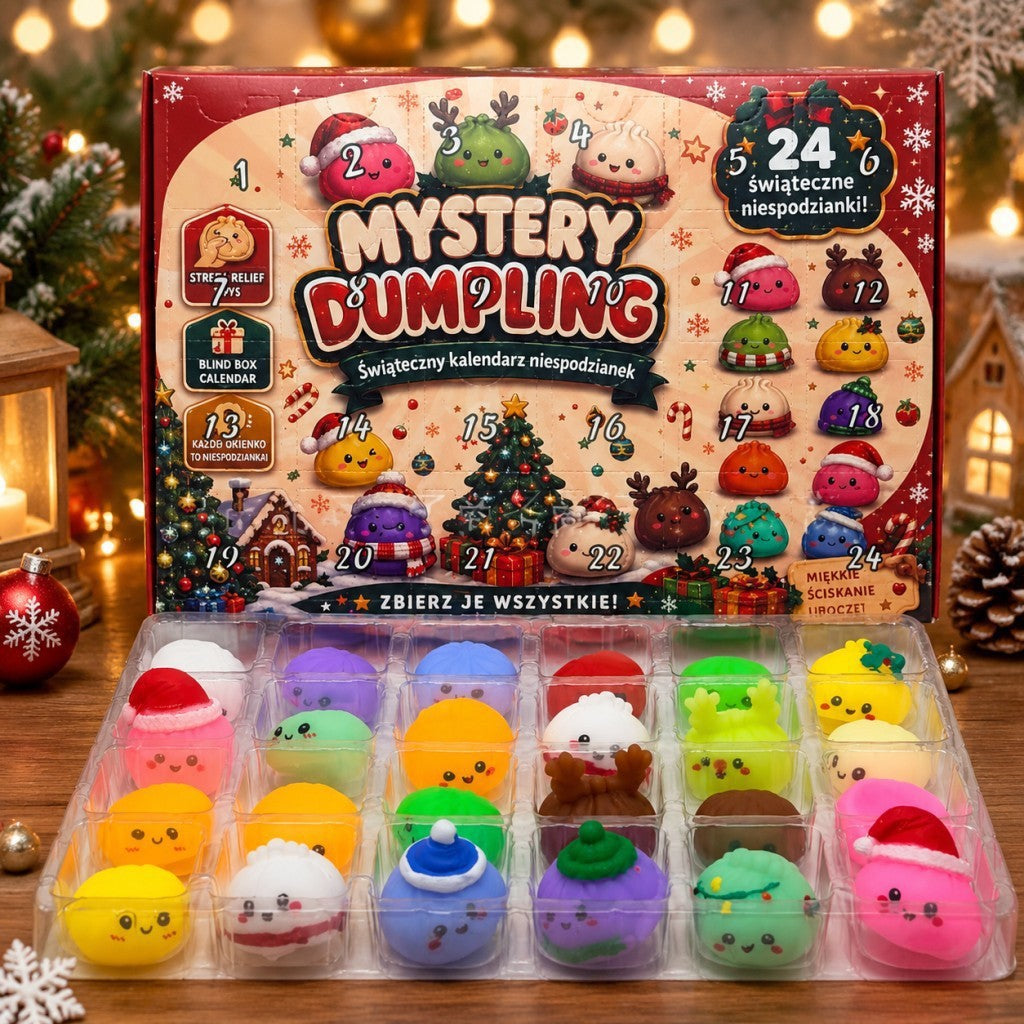China warehouse Wholesale  RTS Christmas Advent Calendar Squeeze Toy